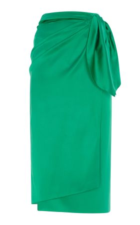 Danyelle Wrapped Silk Midi Skirt By Ralph Lauren | Moda Operandi