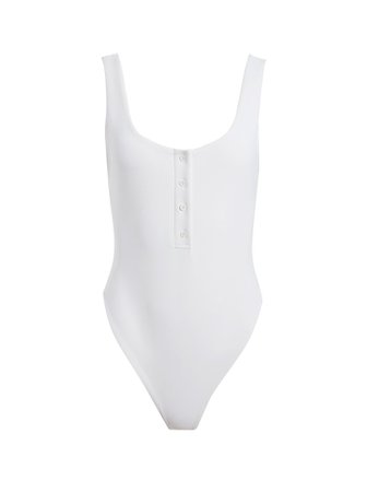 *clipped by @luci-her* MANDA SCOOP NECK BODYSUIT in White Tank