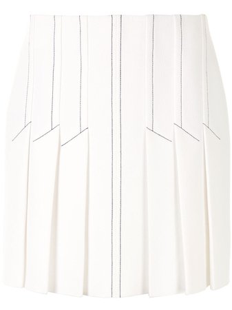 Dion Lee Contrast Stitching Pleated Skirt - Farfetch