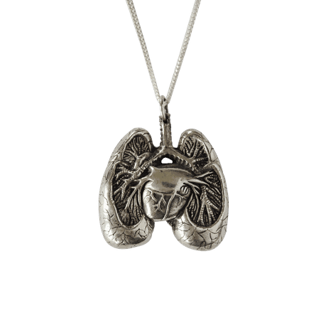 Anatomical Lung Pendant - Justine Brooks Design | Handmade Nature Inspired Jewelry