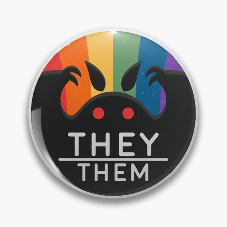 Pronoun Pins and Buttons | Redbubble