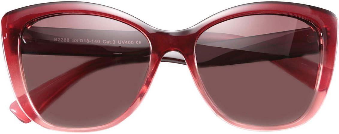 Polarized Vintage Sunglasses American Square Jackie O Cat Eye Sunglasses B2451