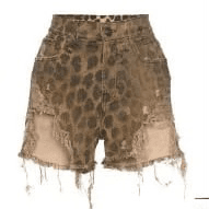 leopard shorts