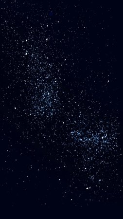 black background with glowing stars