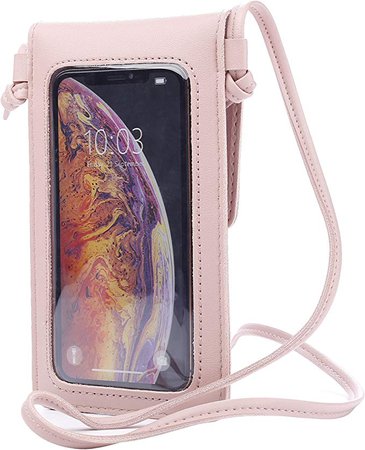 Amazon.com: LefRight Crossbody Cell Phone Purse Bag Phone Case Holder Wallet Touch Window Design for iPhone Xs Max: Electronics