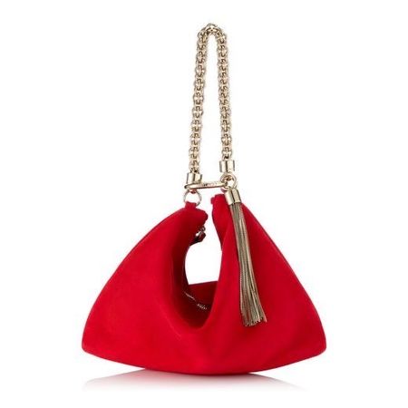 large red handbag