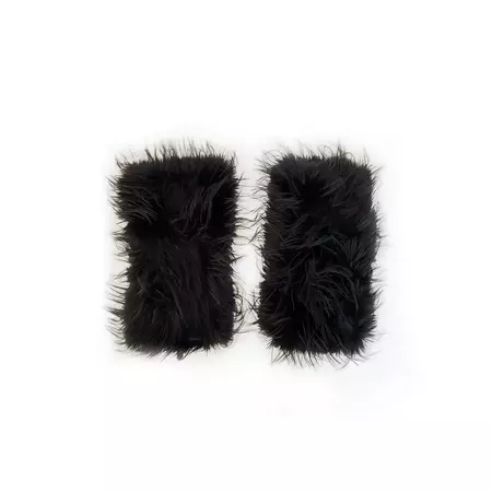 Black Fuzzy Leg Warmers – Lirika Matoshi