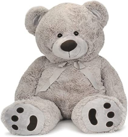 Grey stuffed bear