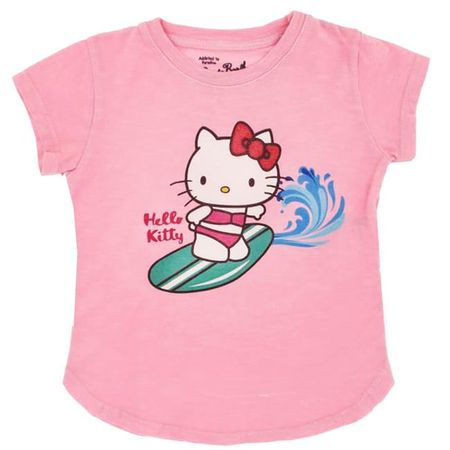 Surfing Hello Kitty Girls T-shirt