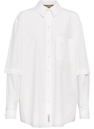 GUCCI Adjustable cotton poplin shirt