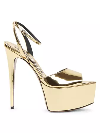 Shop Alexandre Vauthier Jaki 90 Patent Platform Sandals | Saks Fifth Avenue