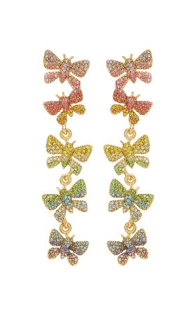 Butterfly Chandelier Earrings By Oscar De La Renta | Moda Operandi