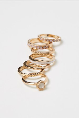 7-pack Rings - Gold-colored - Ladies | H&M US