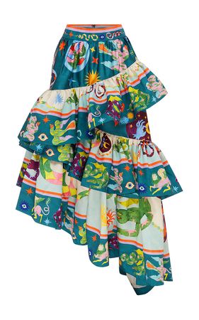 Guardian Ruffled Tiered Maxi Skirt By Alémais | Moda Operandi
