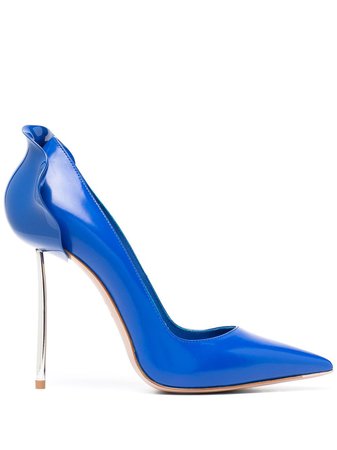 Le Silla Petalo metallic heel pumps - FARFETCH