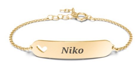 Niko Gold Name Bracelet