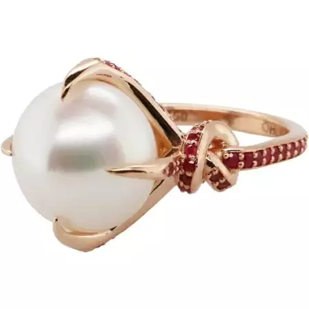 ruby pearl ring - Google Search