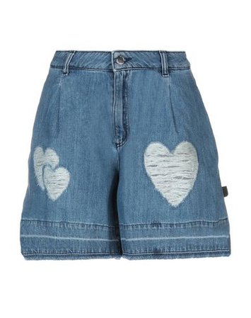 Love Moschino Denim Shorts - Women Love Moschino Denim Shorts online on YOOX United States - 42694273AW