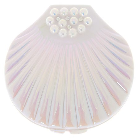 White Pearl Shell Compact Mirror | Icing US