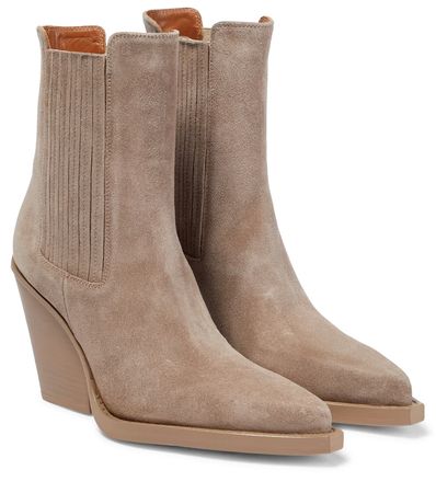 Paris Texas - Suede ankle boots | Mytheresa