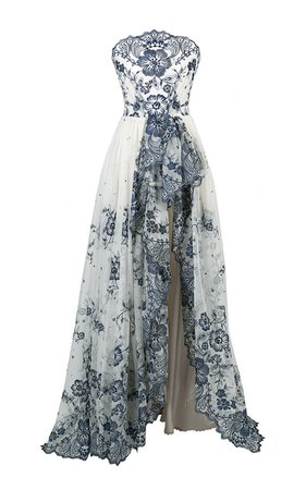 Lace Bustier Couture Gown by Lena Hoschek | Moda Operandi