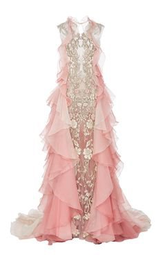 Marchesa Trunkshow Pink embellished gown