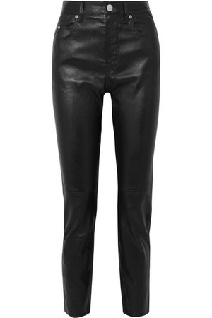 Isabel Marant | Minlow stretch-leather slim-leg pants | NET-A-PORTER.COM