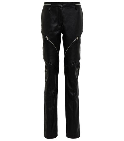Moncler Genius 6 Moncler 1017 Alyx 9sm mid-rise straight leather pants