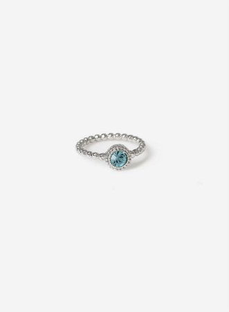 Blue Stone Bobble Ring | Dorothy Perkins