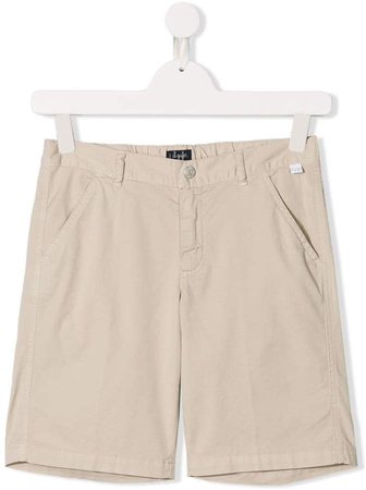 chino fitted shorts