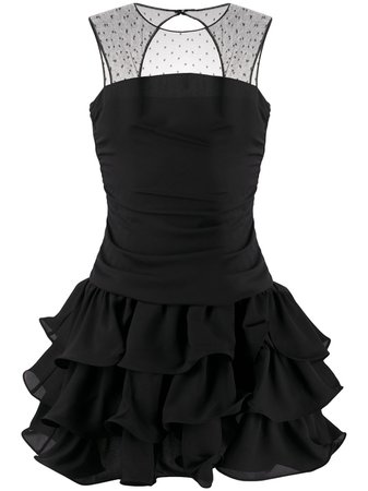 RedValentino Georgette And Point d'esprit Tulle Dress - Farfetch