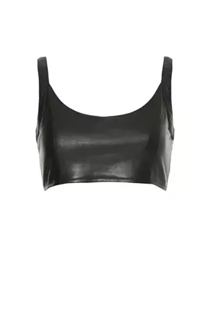 Mercury Recycled Leather Bralette by AS by DF for $40 - $72 | Rent the Runway