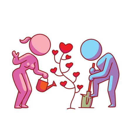 icon-loving-couple-planting-a-tree-vector-id871463880 (612×612)