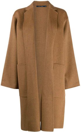 oversized wrap-style coat