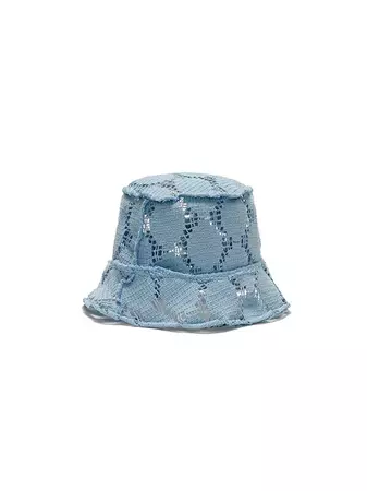 Basic Bucket Hat_Knit Blue | W Concept