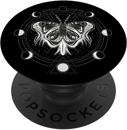 Amazon.com: Moon Phases Moth - Blackcraft Clothing Gift PopSockets Grip and Stand for Phones and Tablets