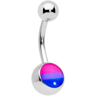 Bisexual Pride Flag Belly Ring – BodyCandy