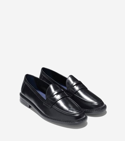 Women's Pinch Campus Penny Loafers in Black | Cole Haan