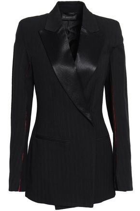 Layered crepe blazer | BRANDON MAXWELL | Sale up to 70% off | THE OUTNET