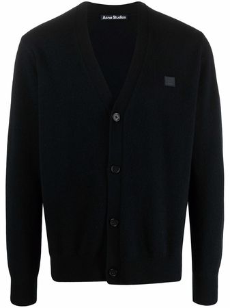 Shop Acne Studios V-neck wool cardigan with Express Delivery - FARFETCH