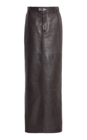Leather Column Maxi Skirt By Bottega Veneta | Moda Operandi