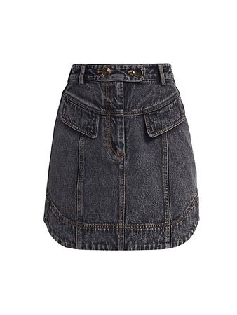 Shop Acler Ledgebrook Denim Mini Skirt | Saks Fifth Avenue