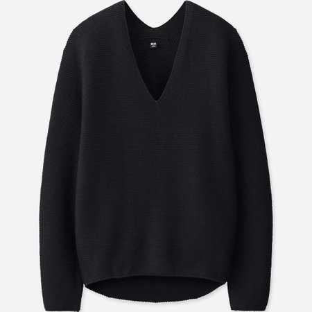 Black V Neck Sweater