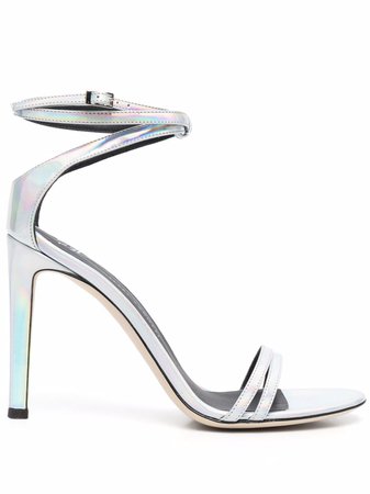 Giuseppe Zanotti iridescent high-heel wraparound sandals - FARFETCH