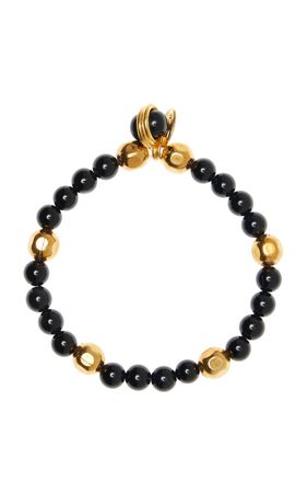 Mantra 22k Gold-Plated Onyx Bracelet By Sylvia Toledano | Moda Operandi