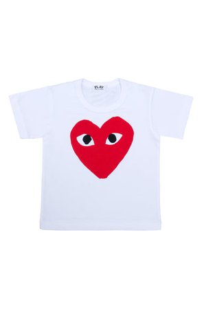 Comme des Garçons PLAY Heart Face Graphic T-Shirt (Toddler & Little Kid) | Nordstrom