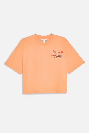 PETITE Hawaiian Postcard T-Shirt | Topshop peach