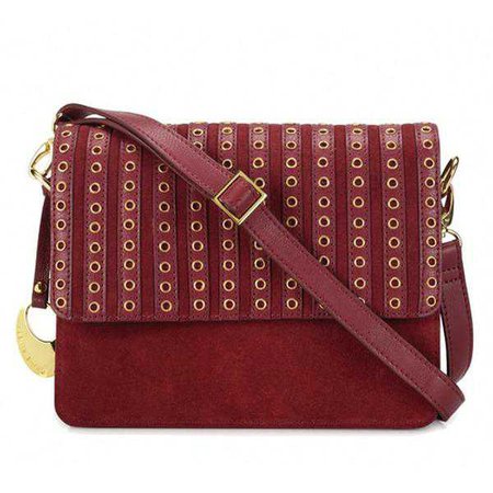 Fashiontage - Red Flap Crossbody Bag