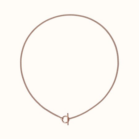Hèrmes Schaller Hermes necklace in rose gold