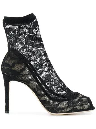Dolce & Gabbana Lace Shoe Boots - Farfetch